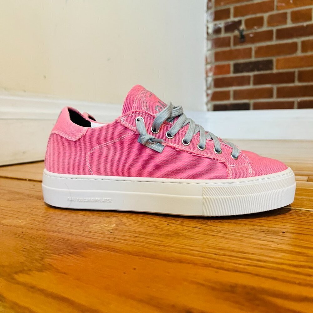 P448 Pilnk Canvas Sneakers Women’s 38 US 7.5 - 8 BRAND NEW - Picture 1 of 16
